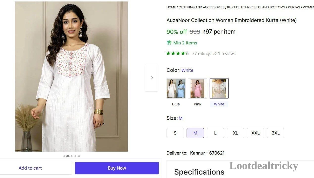   women S Embroidered – Just ₹97 | Best Deal