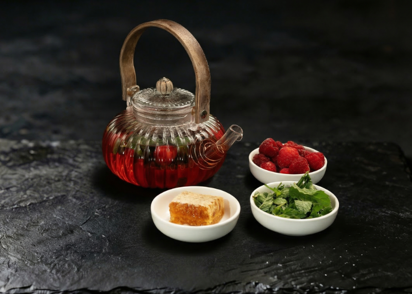 Tea Raspberry dish