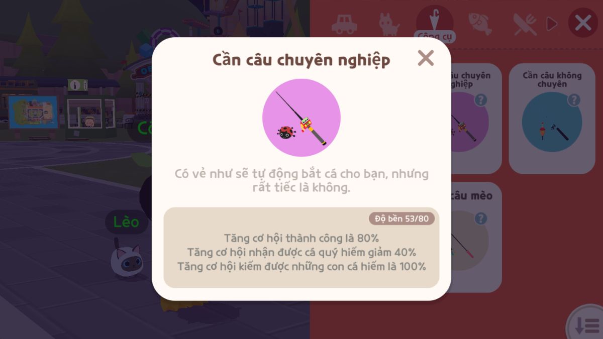 Bảng xếp hạng các loại cần câu Play Together theo sức mạnh