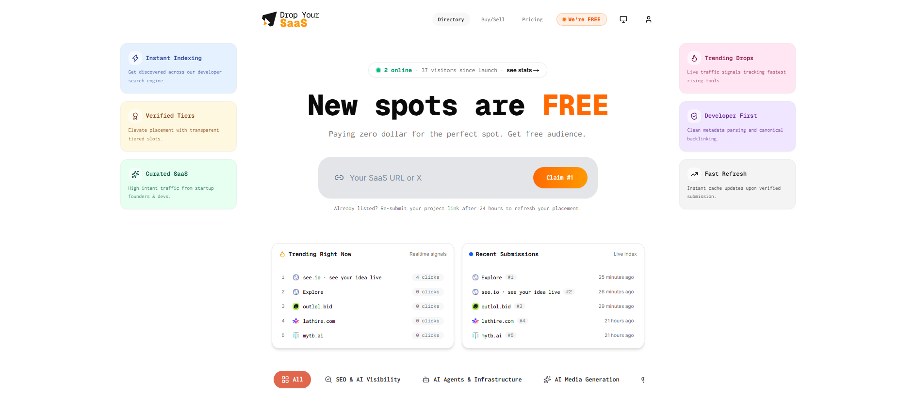 Stored capture of dropyoursaas.com