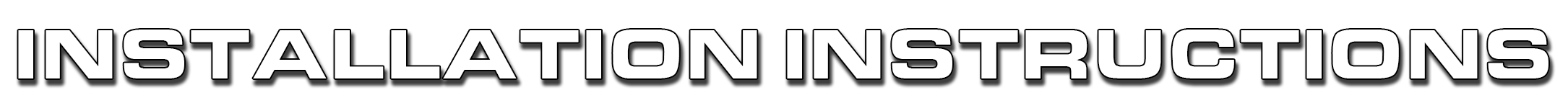 Installation Instructions