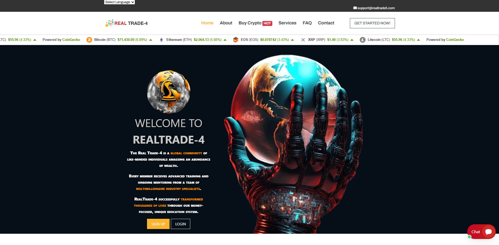 Screenshot of realtrade5.com