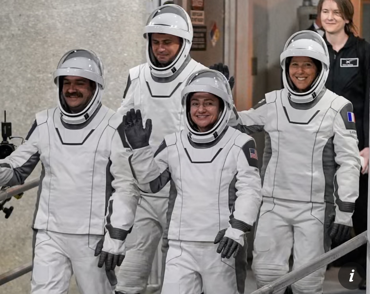 Four new astronauts arrive via SpaceX rocket at International Space Station