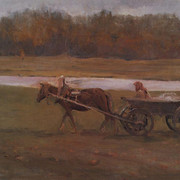 Баба в телеге 1896