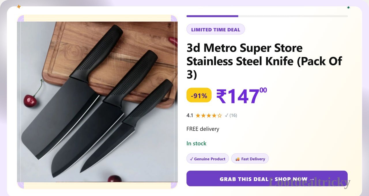   3d Metro Super – Just ₹147 | Loot Deal