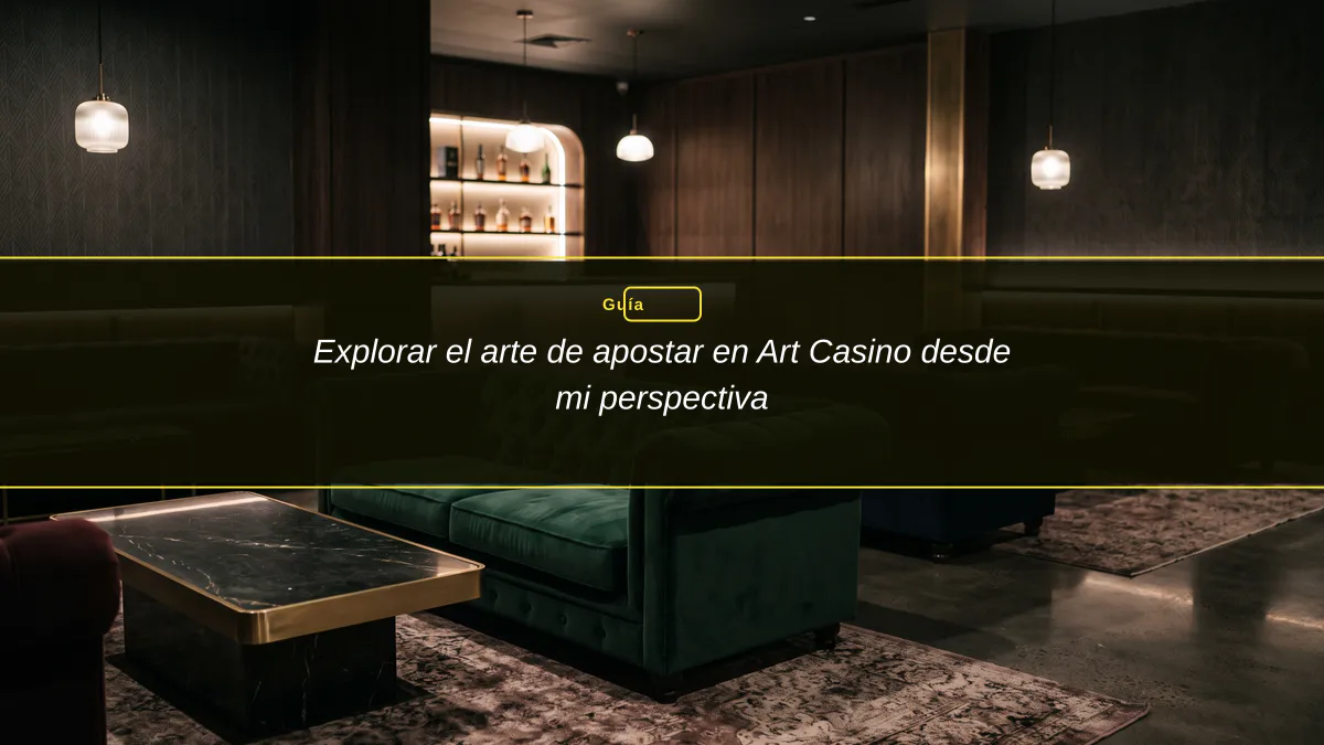 Explorar el arte de apostar en Art Casino desde mi perspectiva
