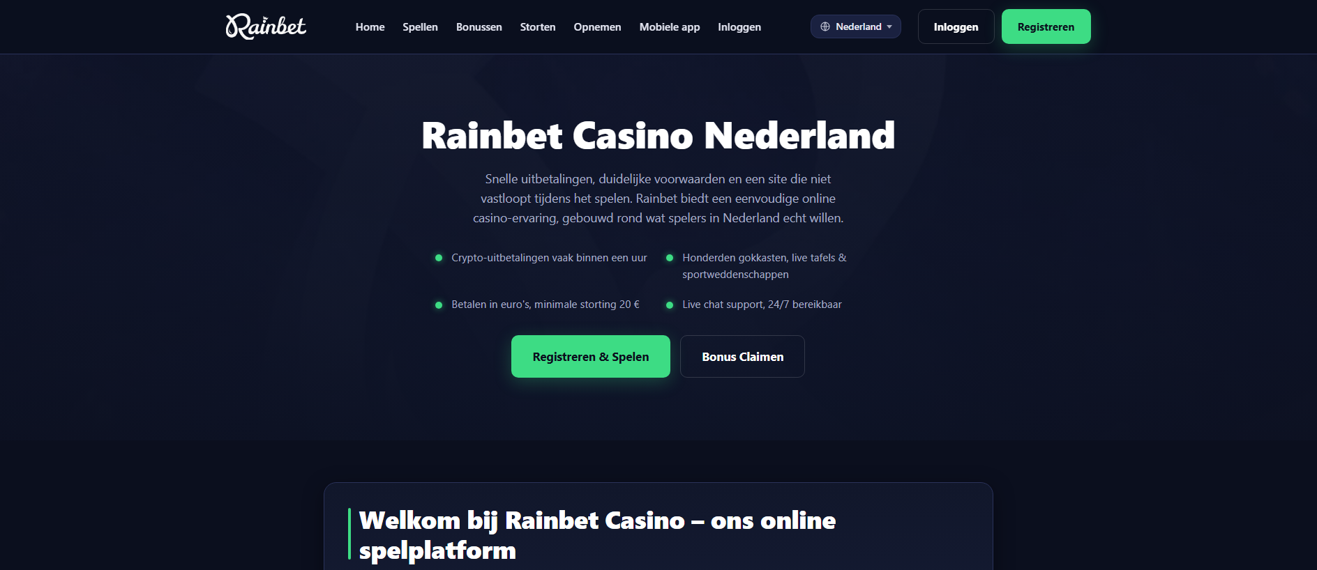 Stored capture of rainbetnl.nl