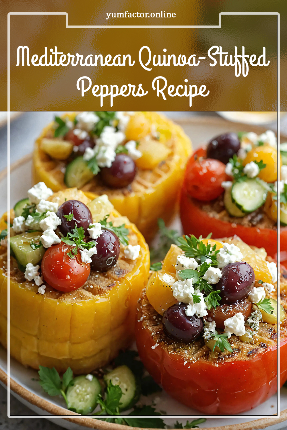 Mediterranean Quinoa-Stuffed Peppers Recipe