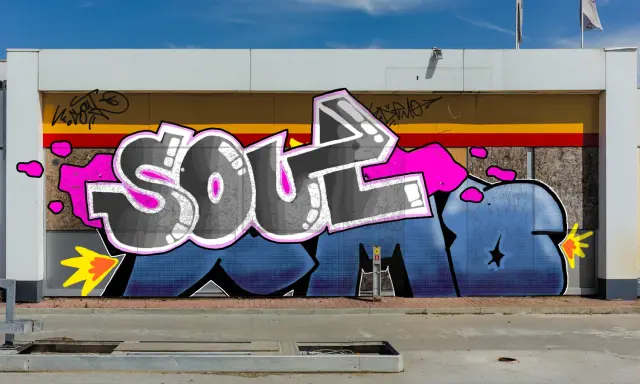 Graffiti artwork by Village