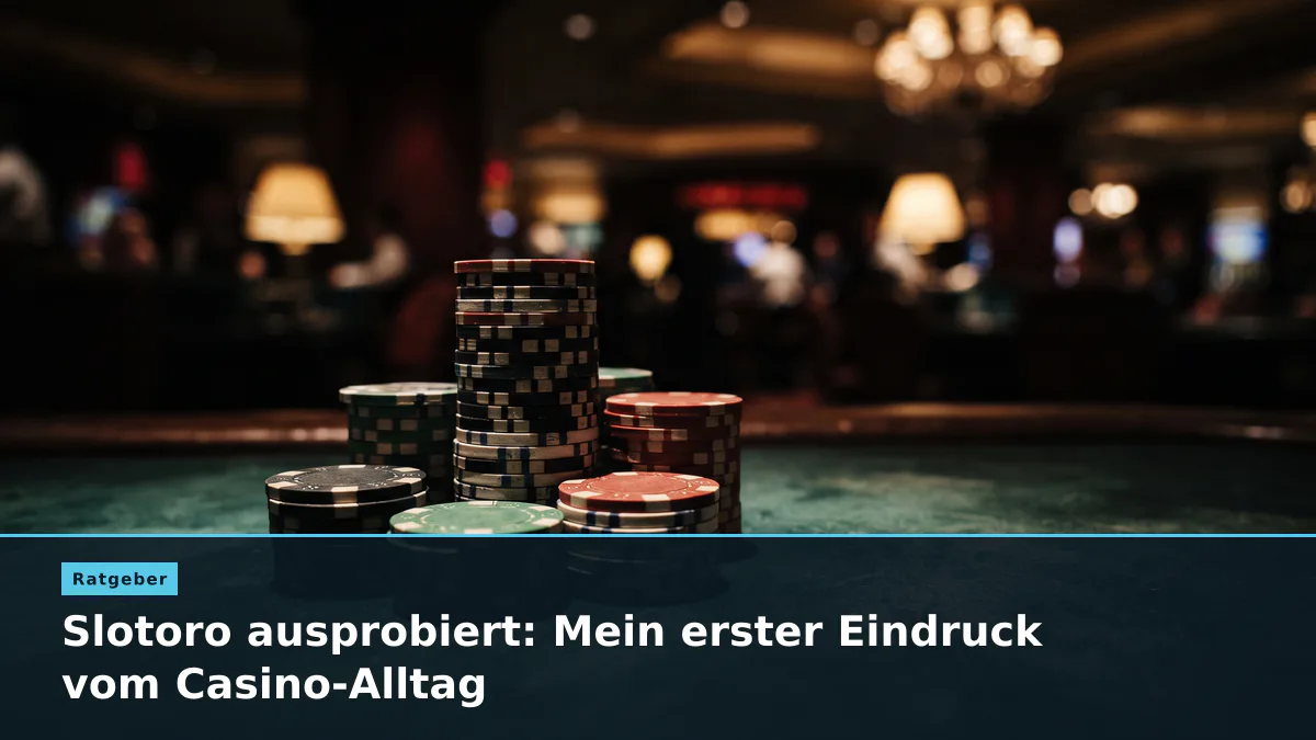 Slotoro ausprobiert: Mein erster Eindruck vom Casino-Alltag