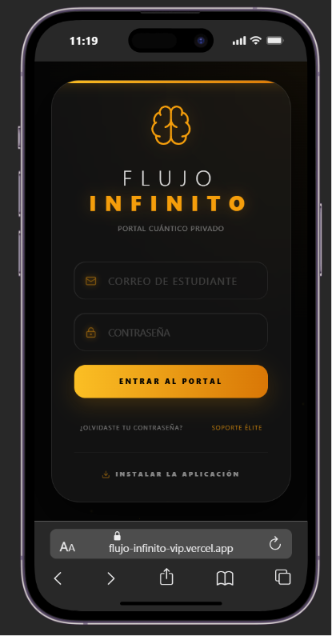 Aplicación Flujo Infinito