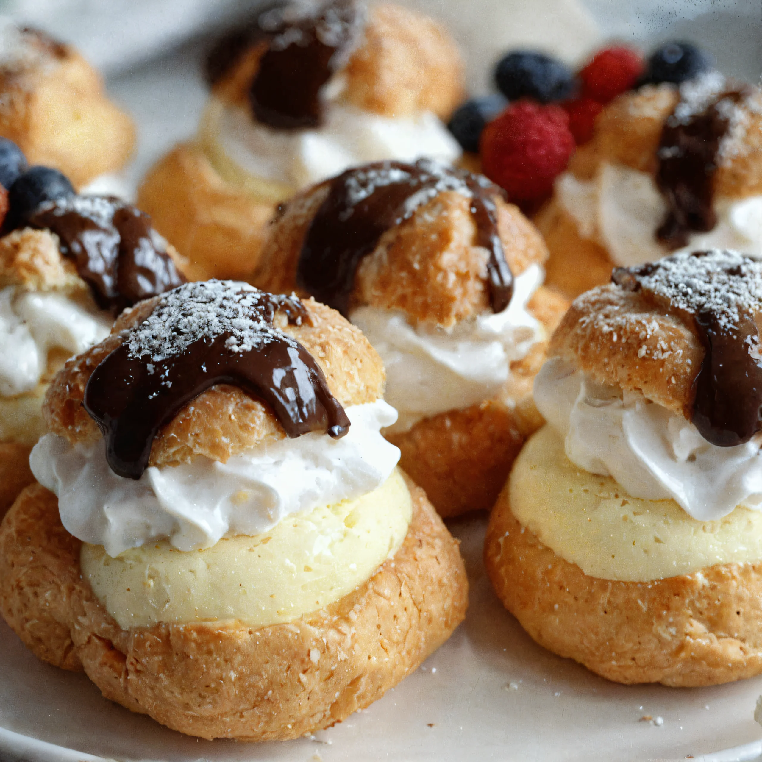 Vanilla Pudding Choux Cup Recipe