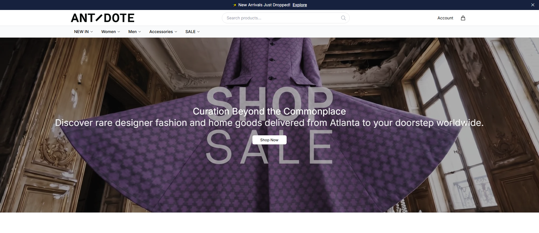 Stored capture of antidotestylelook.shop