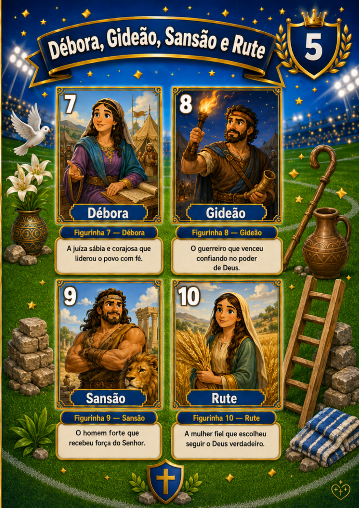 Página 6 do Álbum Bíblico A Seleção de Cristo