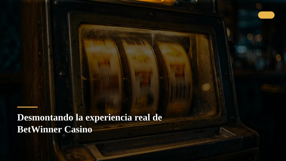Desmontando la experiencia real de BetWinner Casino