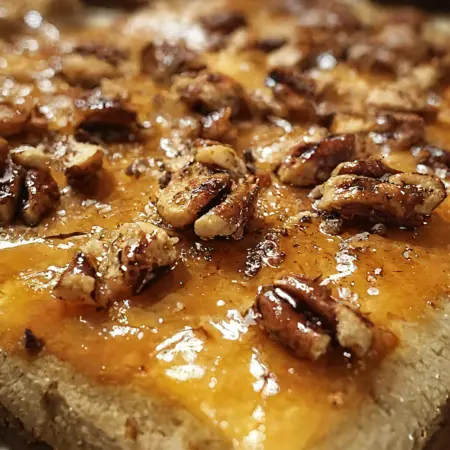 Irresistibly Sticky Pecan Focaccia Bread