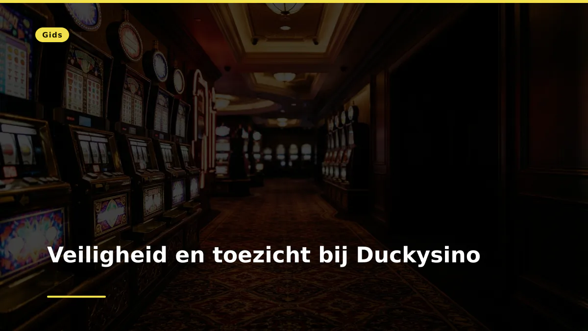 Veiligheid en toezicht bij Duckysino