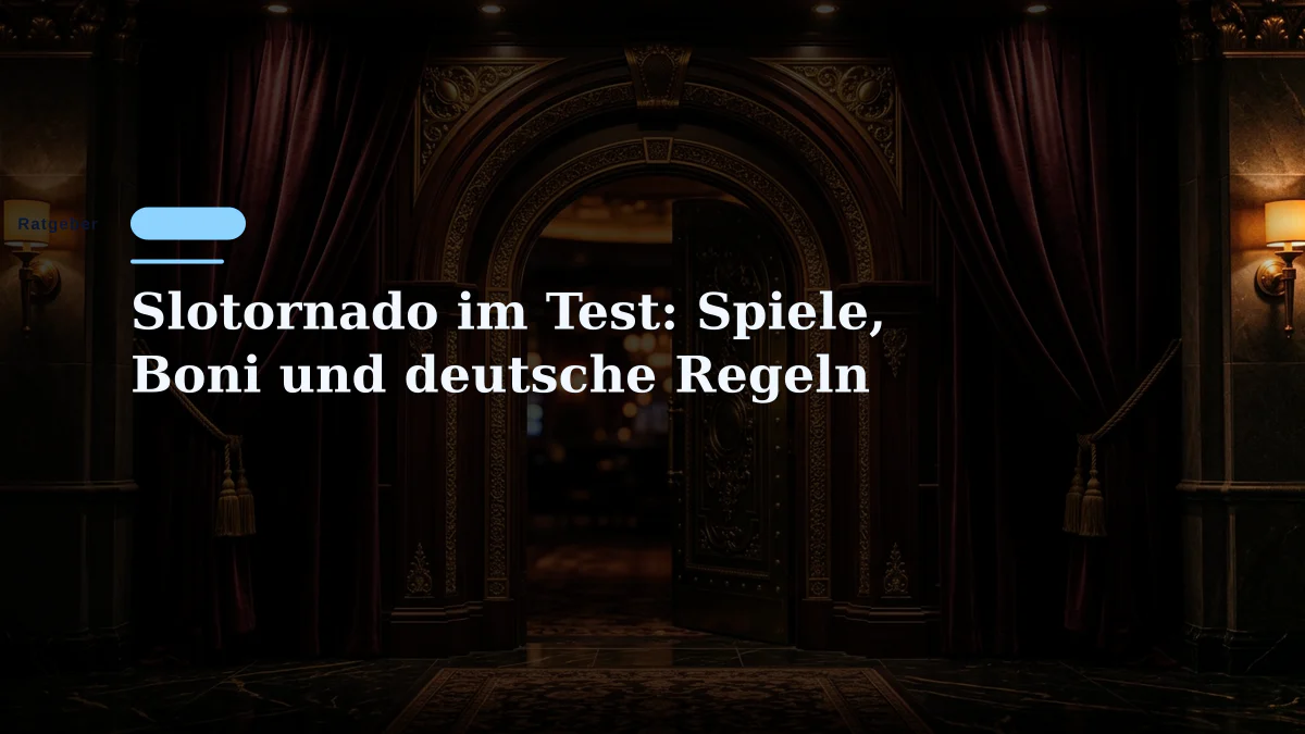 Slotornado im Test: Spiele, Boni und deutsche Regeln
