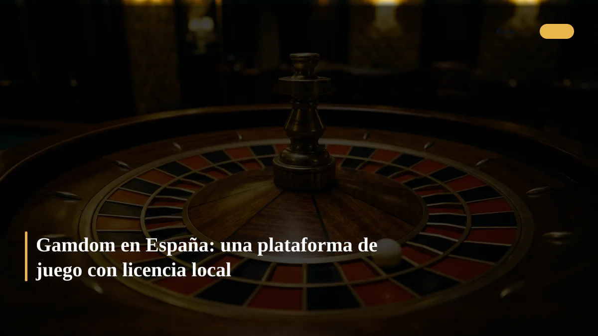 Gamdom en España: una plataforma de juego con licencia local