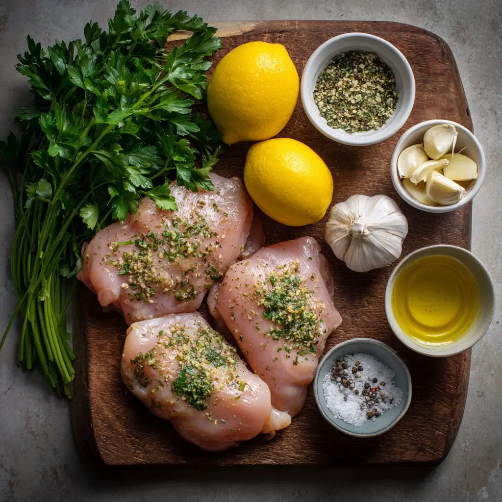 Lemon Garlic Grilled Chicken BBQ  Ingredients You’ll Need