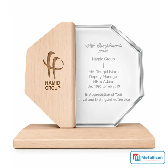 Wooden and Acrylic Long Service Award