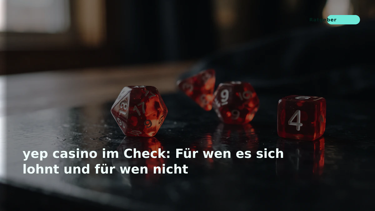 yep casino im Check: Für wen es sich lohnt und für wen nicht