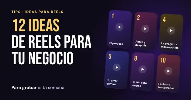 12 ideas de reels para negocios y profesionales independientes