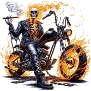 skeleton bikers