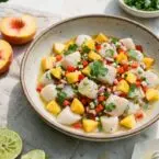 Scallop Ceviche with Peach Salsa