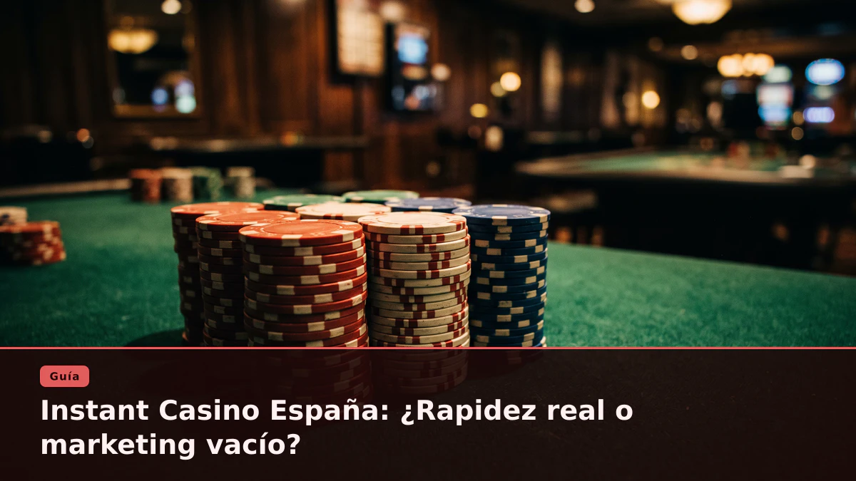 Instant Casino España: ¿Rapidez real o marketing vacío?