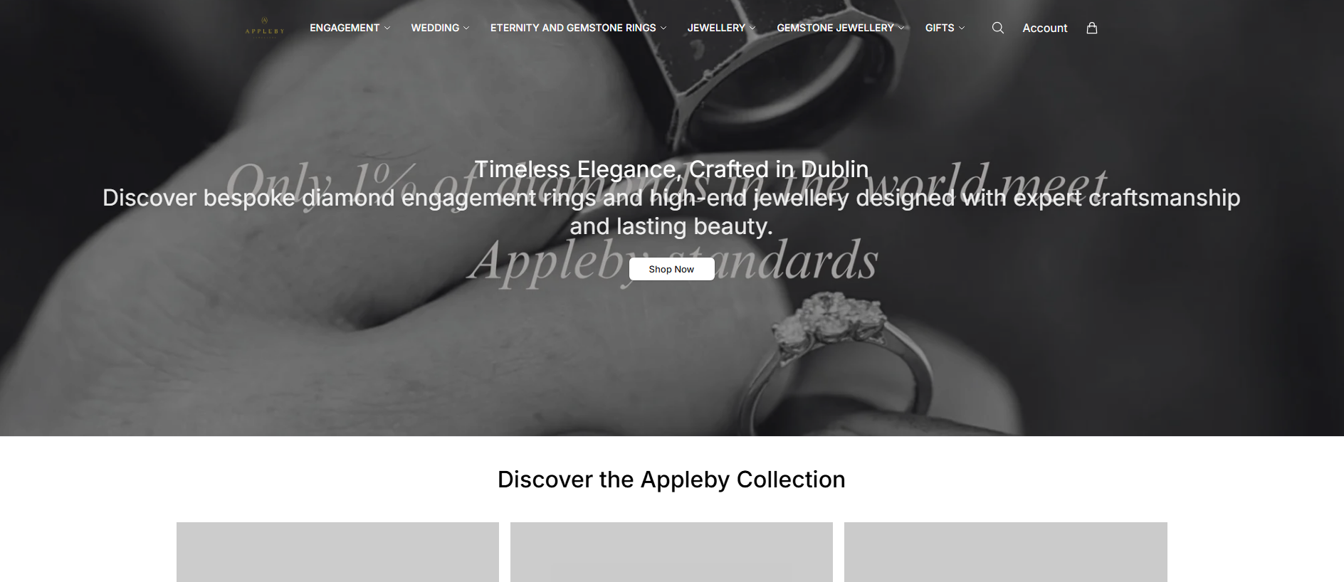 Stored capture of applebyjewellery.shop