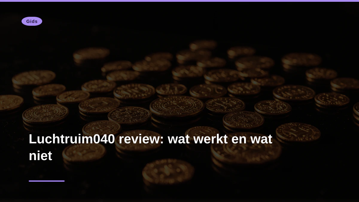 Luchtruim040 review: wat werkt en wat niet