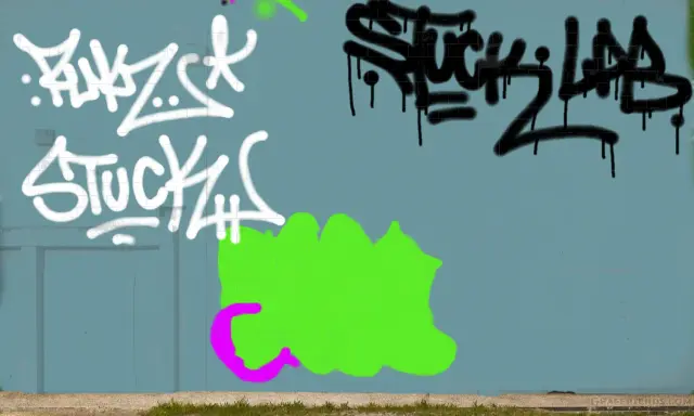 Graffiti artwork by STUCK1
