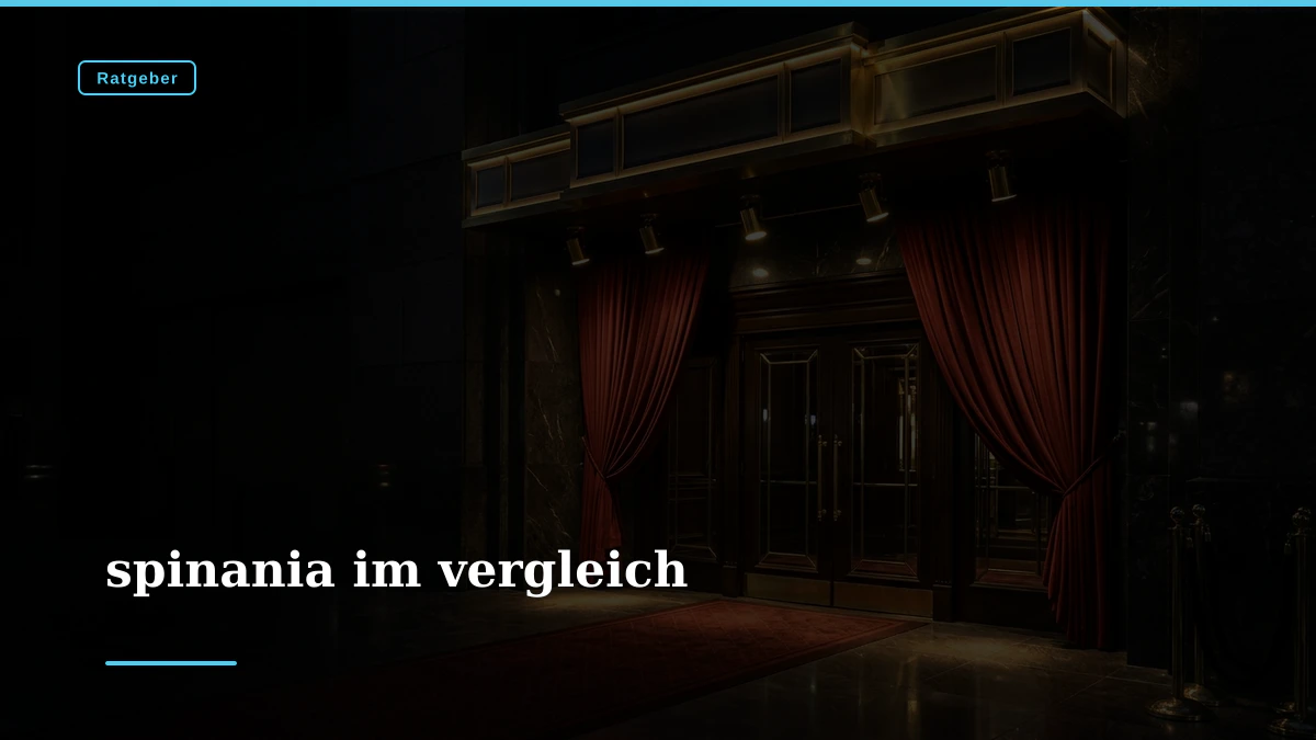 spinania im vergleich