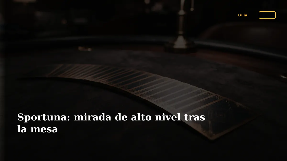 Sportuna: mirada de alto nivel tras la mesa