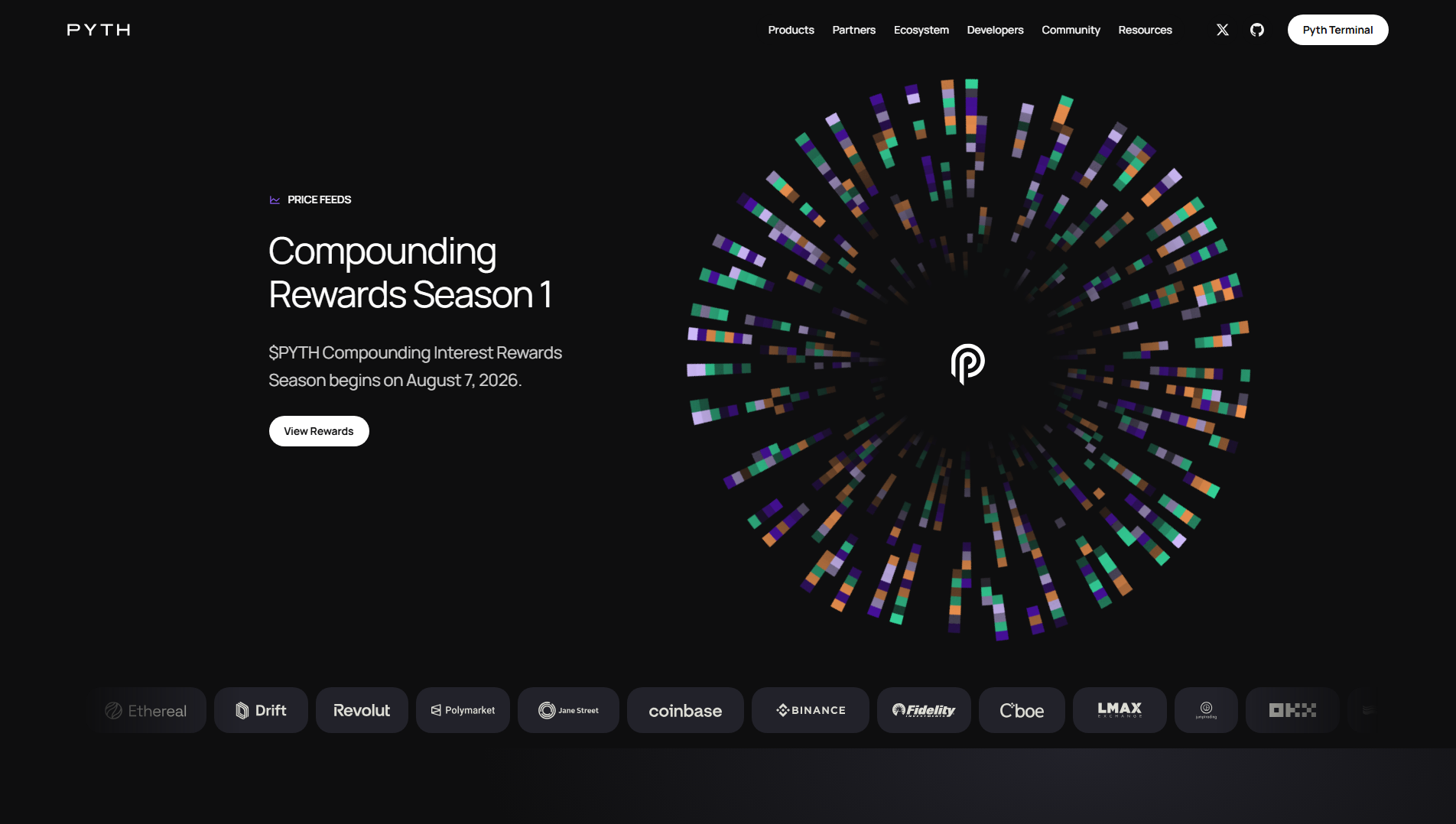 Stored capture of portal-pyth.network
