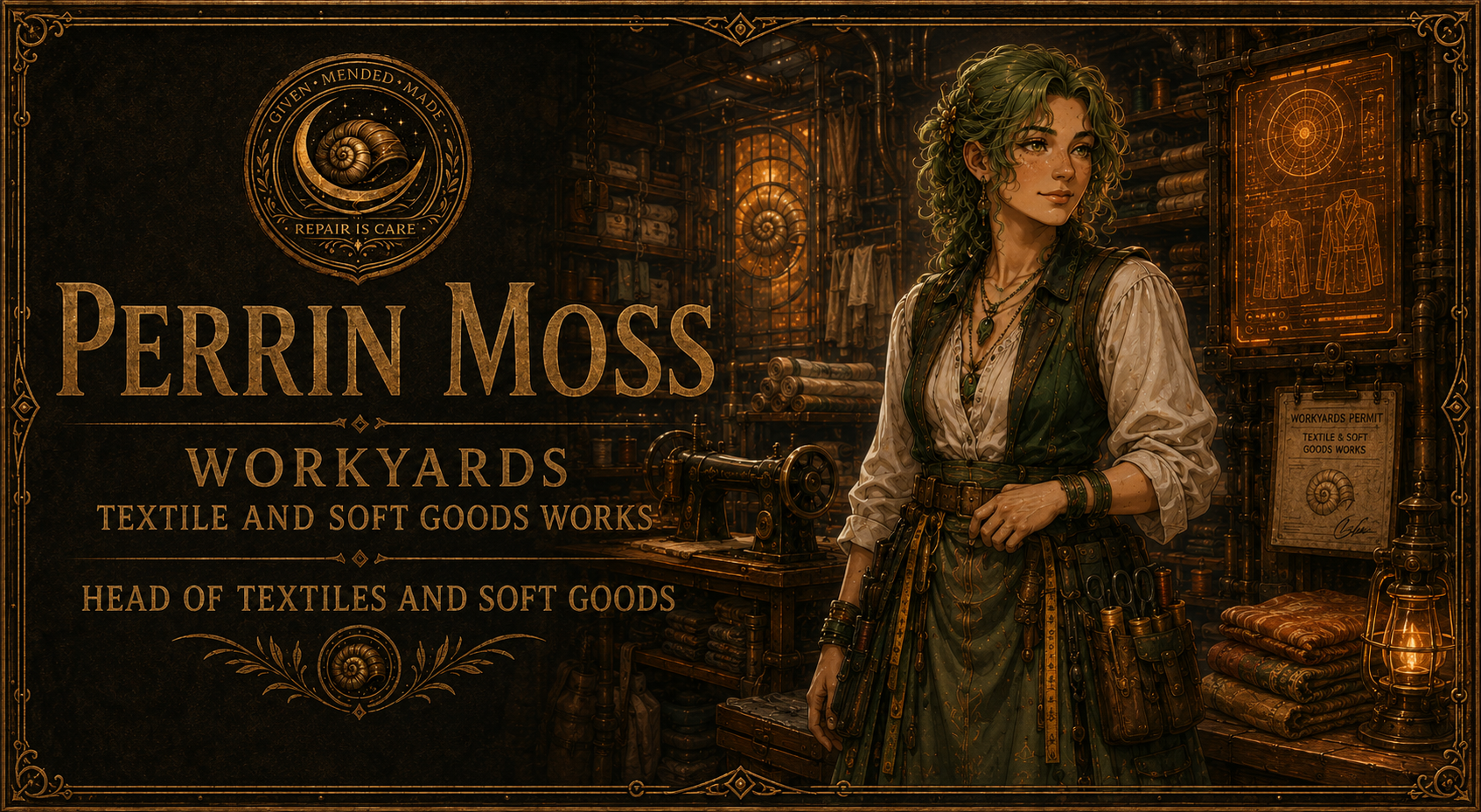 Perrin Moss, Head of Textile and Soft Goods Works.