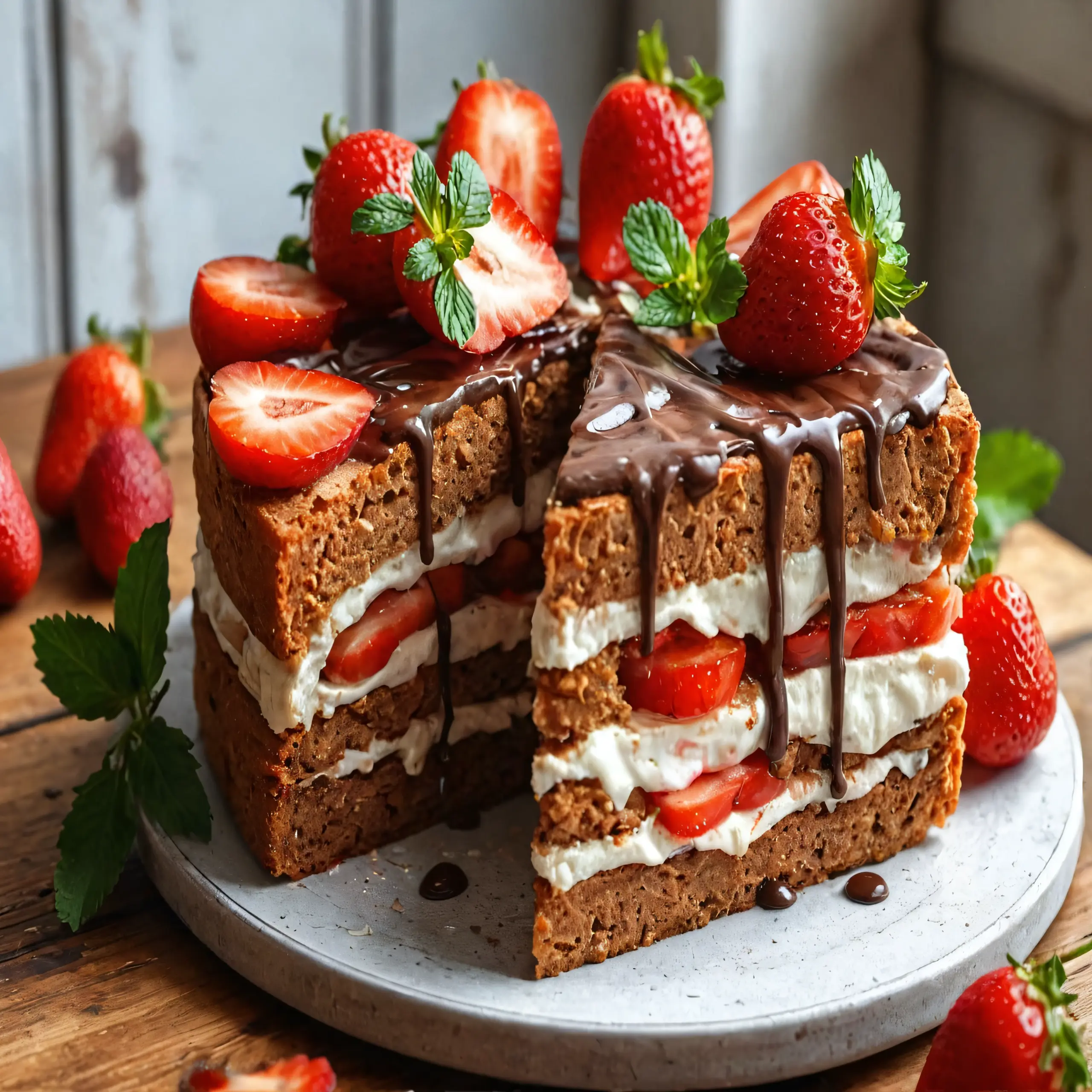How to Make a Strawberry Earthquake Cake