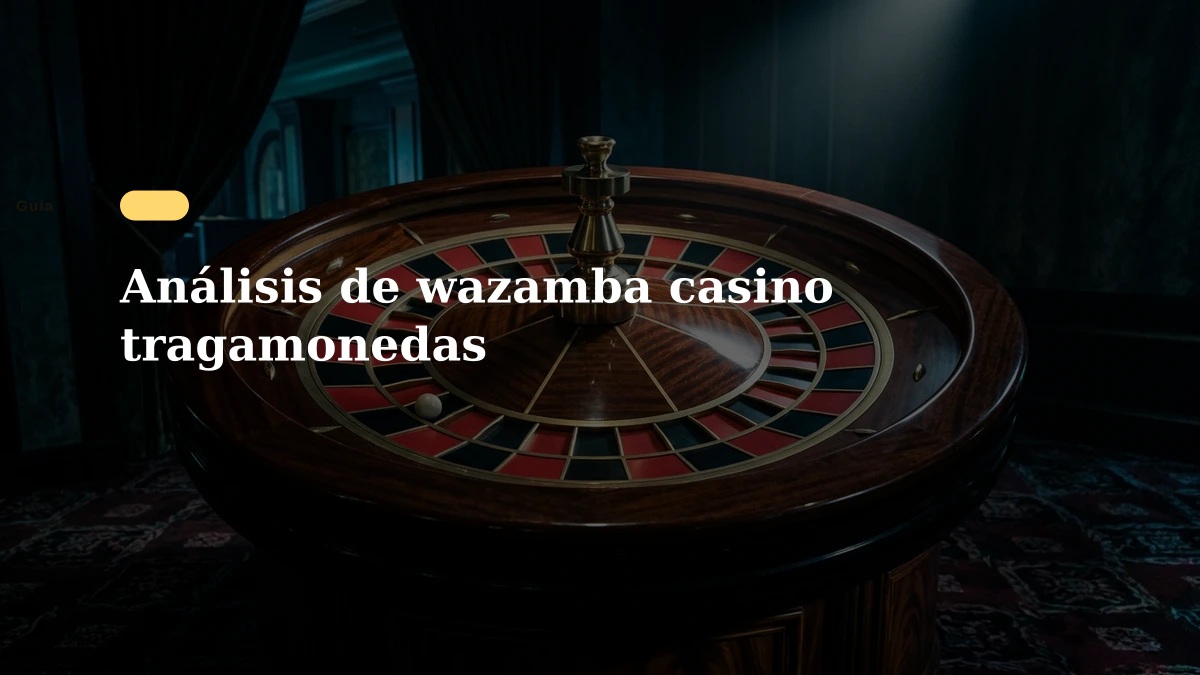 Análisis de wazamba casino tragamonedas