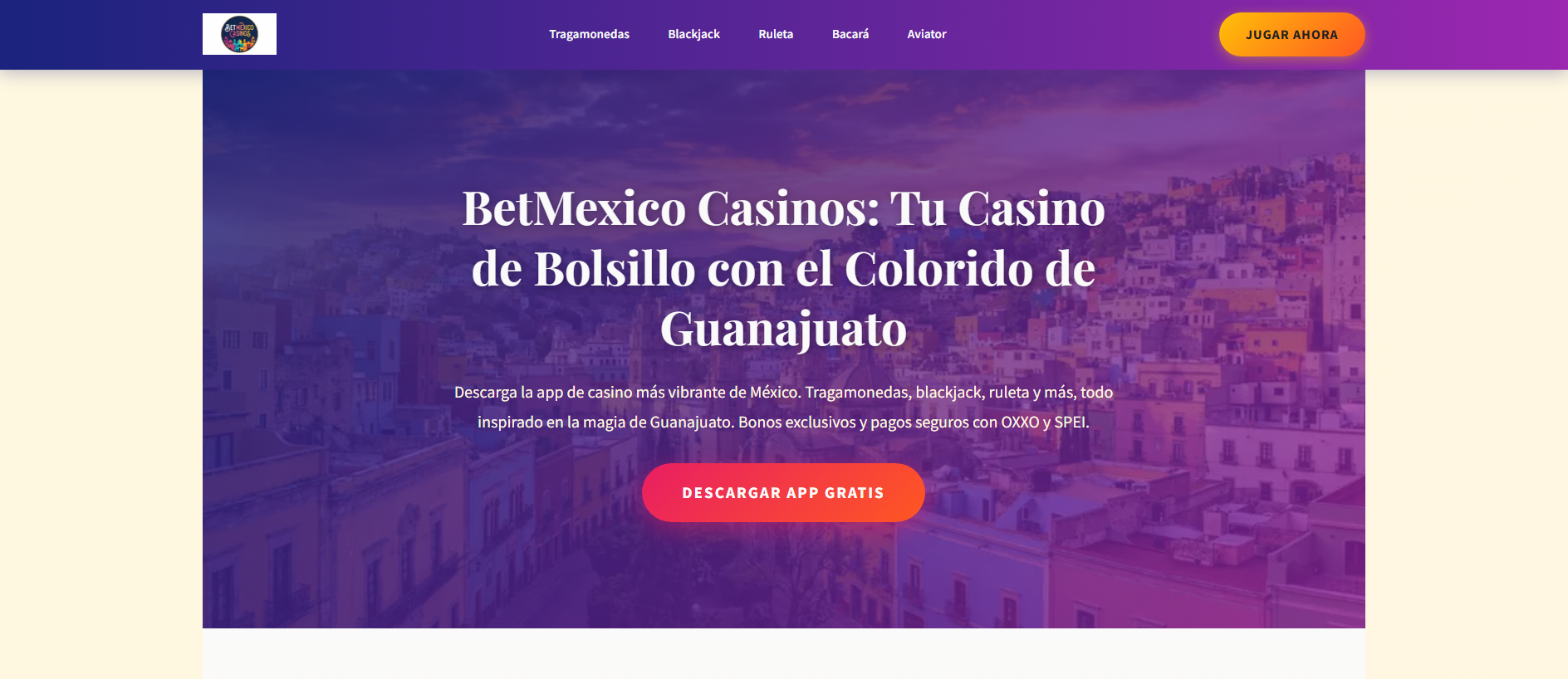 Stored capture of betmexicocasinos.mx