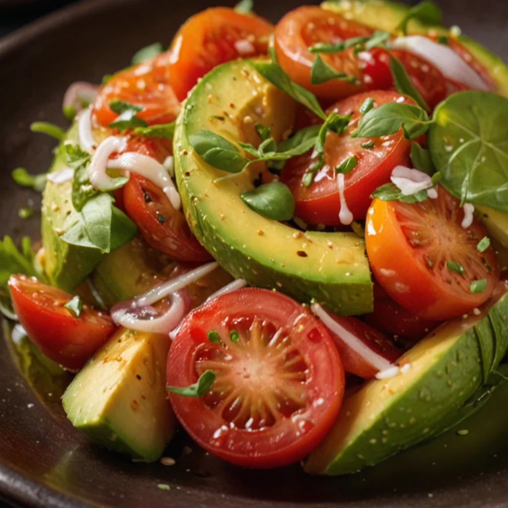 Avocado and Tomato Garden Fresh Salad