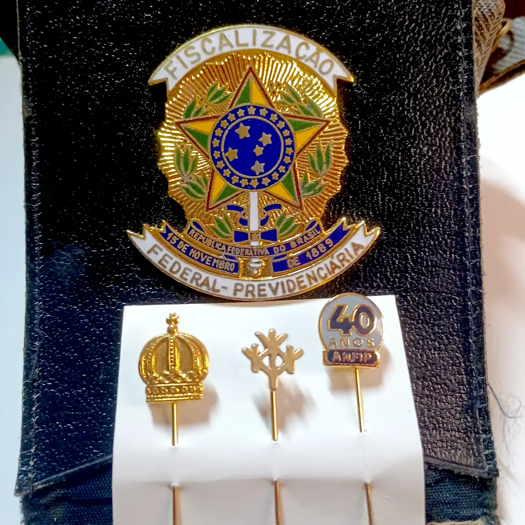 Lote Histórico Memorabilia Auditor Fiscal Previdência Federal – Anos 1970 a 1990 – Frete Grátis