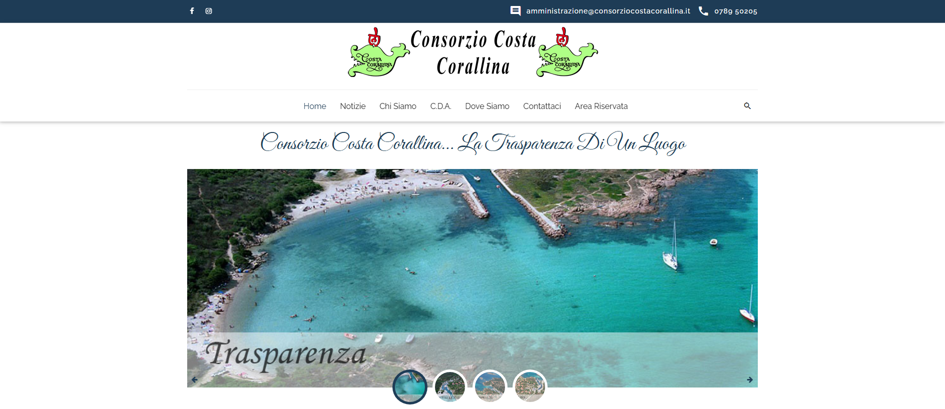 Stored capture of consorziocostacorallina.it