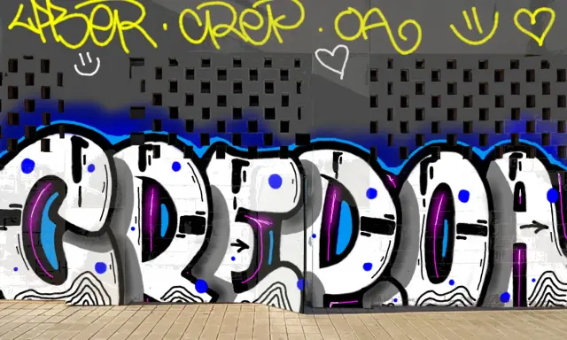 Graffiti artwork by LPBER