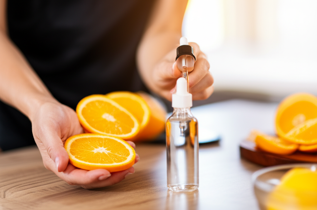 Vitamin C skincare products and ingredients