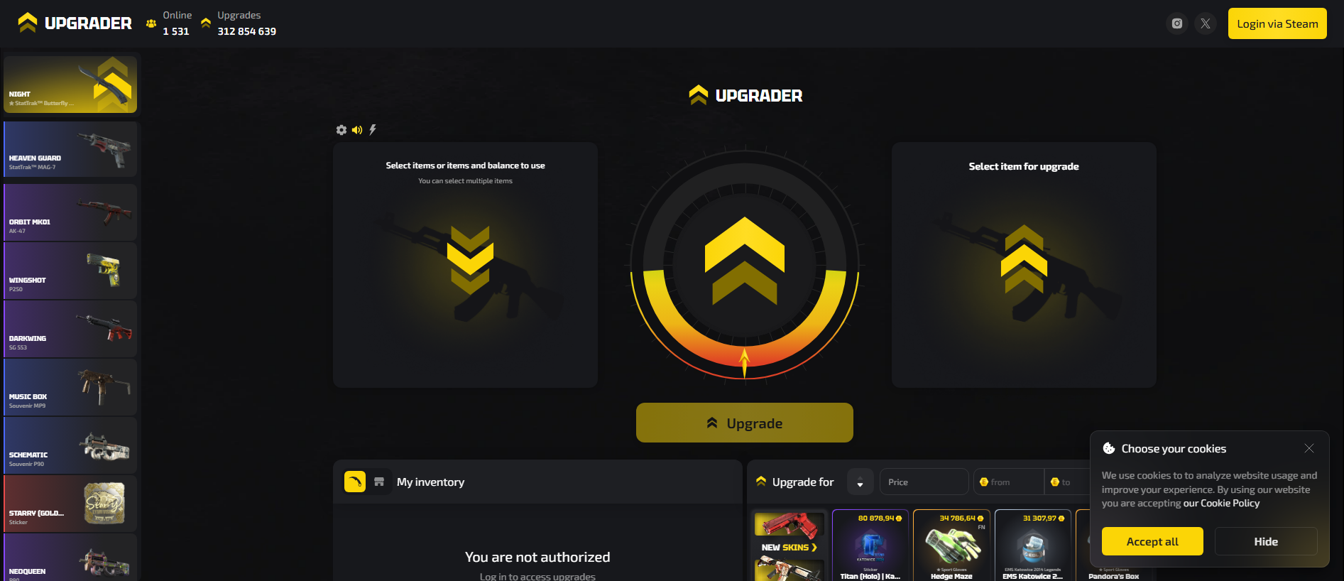 Stored capture of upg.gg