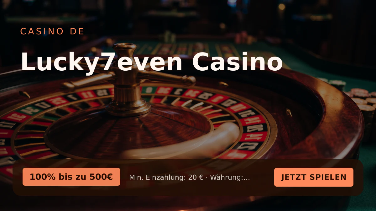 Lucky7even Casino — Willkommensbonus 100% bis zu 500€ + 50 FS, Zahlungen: Visa, Mastercard, Skrill, Neteller, Paysafecard