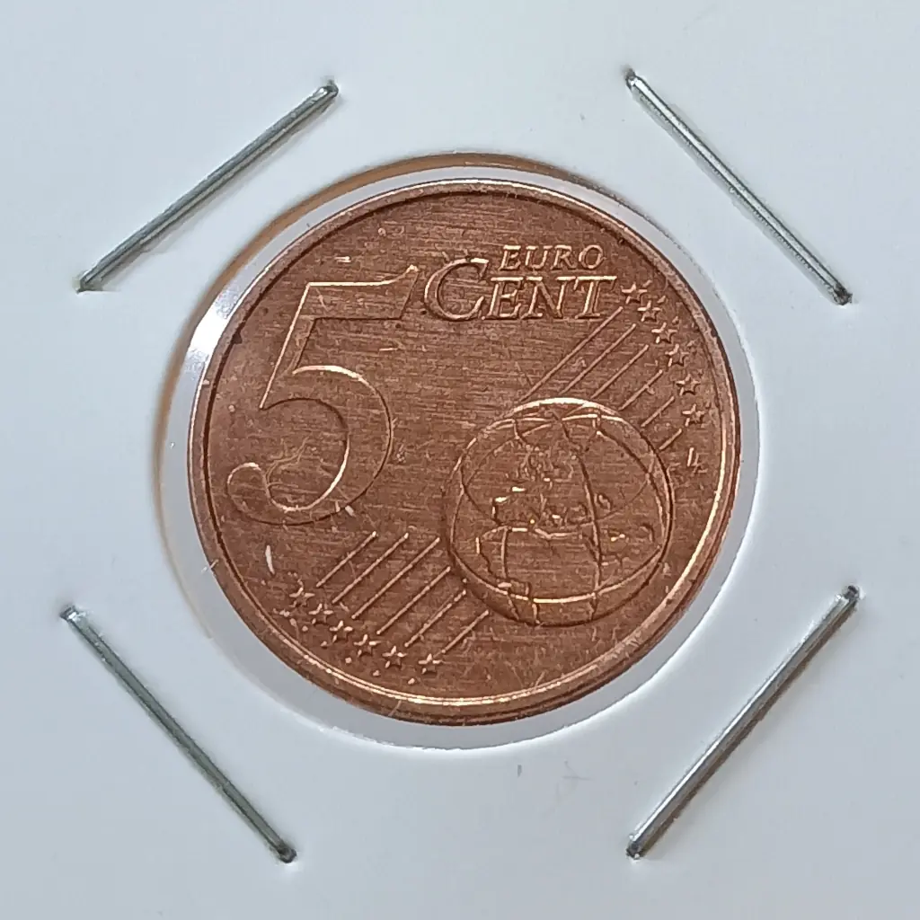 Lote com 4 Moedas Estrangeiras 2 quarter Dollar e 2 Centavos de Euro - Foto 8