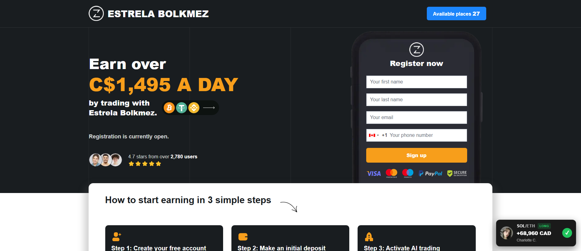لقطة محفوظة لـ estrelabolkmez.net