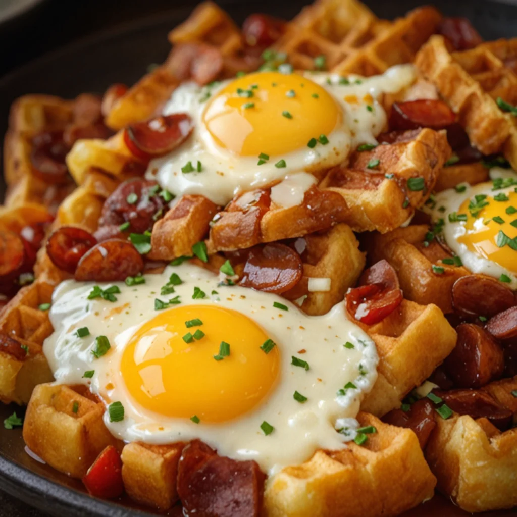 Breakfast Skillet with Meat and Potatoes